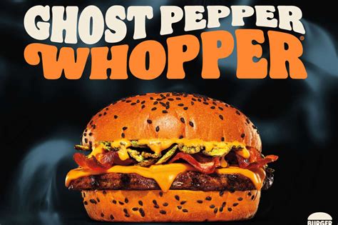 Burger King Releases Ghost Pepper Whopper with Orange Bun for Halloween