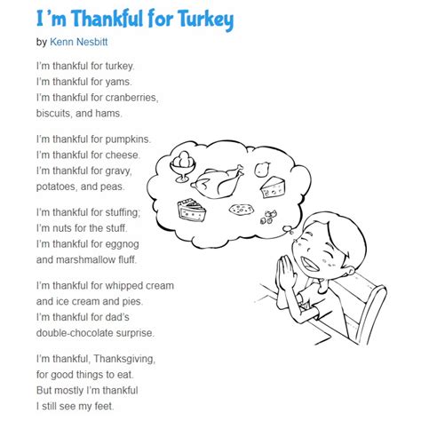 Funny Thanksgiving Poems For Kids