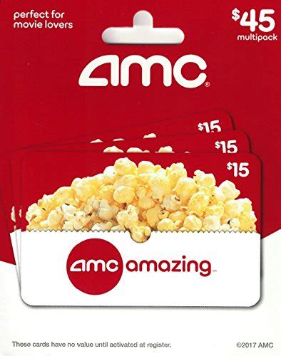 Amazon.com: AMC Theatres Gift Cards, Multipack of 3 - $15 : Gift Cards