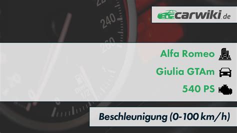 Alfa Romeo Giulia GTAm 0-100 km/h (Beschleunigung) | 540 PS