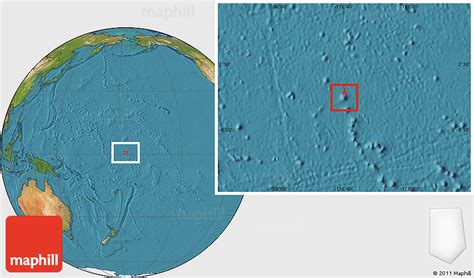 Satellite Location Map of Howland Island