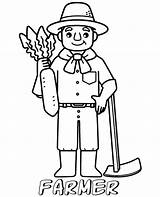 Printable farmer Coloring Page For Kids sketch template
