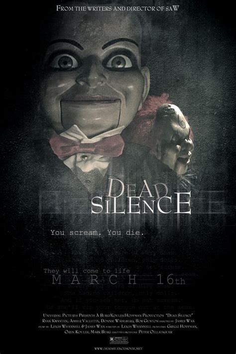 Dead Silence poster | Top horror movies, Horror freaks, Horror movie ...