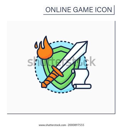 Rpg Game Color Icon Role Played Stock Vector (Royalty Free) 2000897555 | Shutterstock