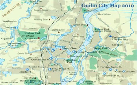 Guilin City Map of China | Map of China City Physical Province Regional