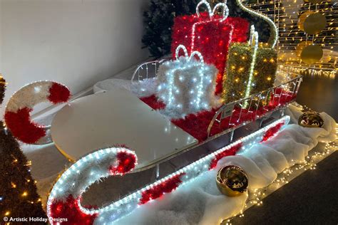 Candy Cane Sleigh - 4.59ft