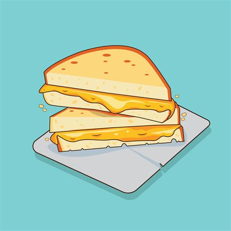 Sandwich grilled cheese vector illustration 28632012 Vector Art at Vecteezy