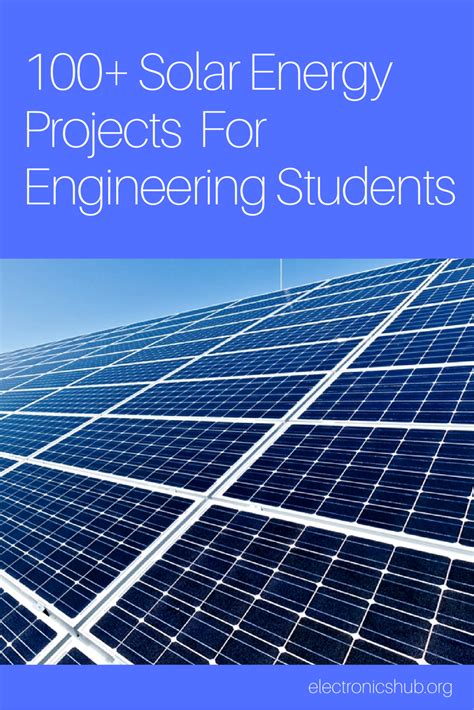 100+ Solar Energy Projects for Engineering Students | Solar energy projects, Energy projects ...