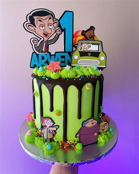 Mr Bean Themed Cake Topper Set Birthday / Personalised / - Etsy UK