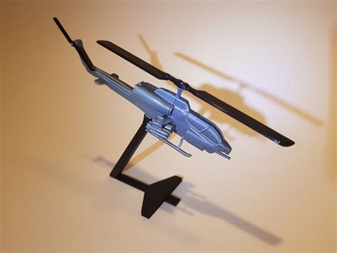 Super Cobra Helicopter scale model with stand 3D model | CGTrader