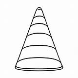 Download Simple Outline Of A Cone Shape Coloring Pages Online  sketch template