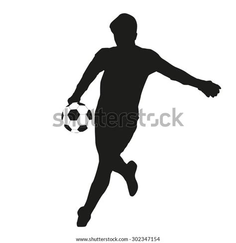 Soccer Goalie Goalkeeper Vector Silhouette Stock Vector (Royalty Free ...