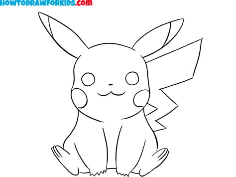 How to Draw Pikachu - Easy Drawing Tutorial For Kids
