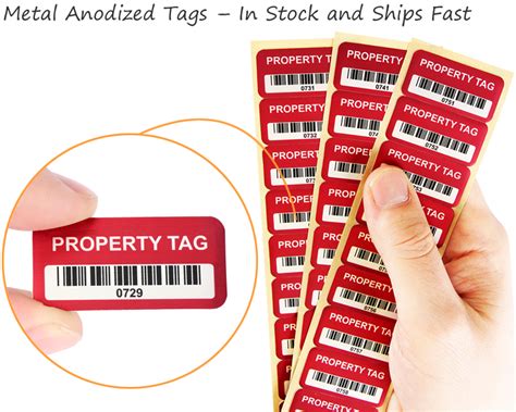 In-Stock Barcode Labels - Preprinted Asset Barcode Tags & Labels