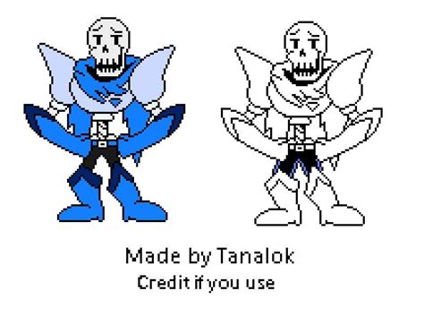 Negativetale Papyrus (Original from Tanalok) by UndertaleArchive on DeviantArt