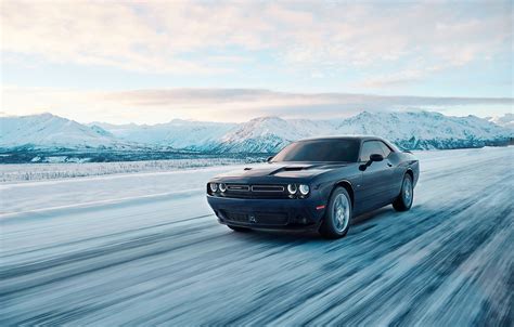 Wallpaper car, Dodge, Dodge Challenger, snow, montain, GT, Dodge ...