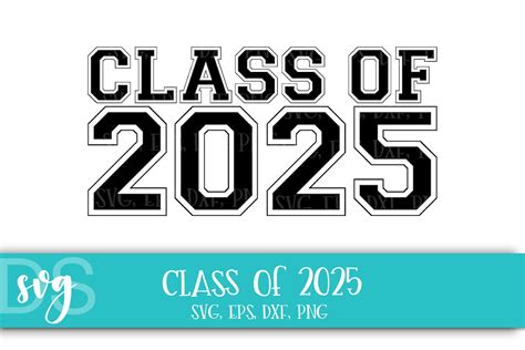 Class of 2025 SVG Printable Clipart Graduation Cut File Scrapbooking ...