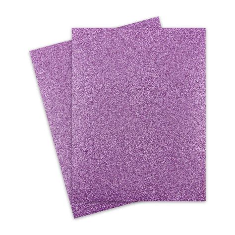 Glitter Paper - Light Purple Glitter (1-Sided) 8.5X11 Letter Size - 10 PK