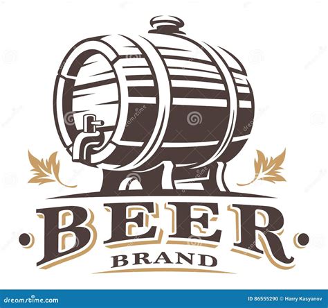 Vintage barrel of beer stock vector. Illustration of autumn - 86555290