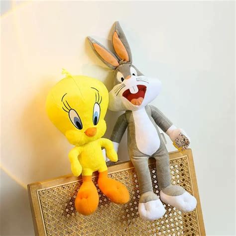 Looney Tunes Bugs Bunny Plush ของเล่นตัวเลขการกระทำ Tweety Bird Lola ...