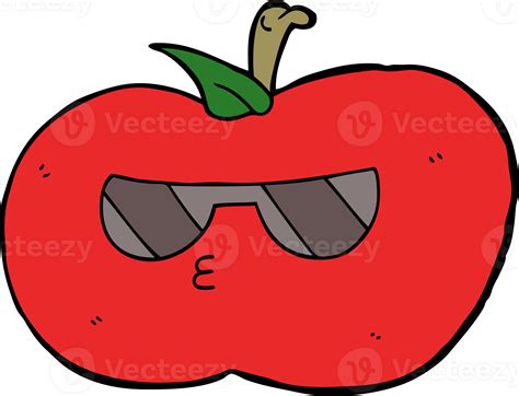 cartoon cool apple 41017170 PNG