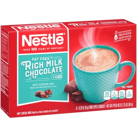 Nestle Fat Free Rich Milk Chocolate Hot Cocoa Mix - Shop Cocoa at H-E-B