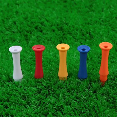 Hot Sale Golf Tees 50Pcs/Set 75mm Plastic Golf Tees Mixed Color 3 Sections Step Down Golf Club ...