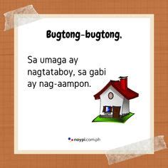 8 Bugtong bugtong ideas in 2022 | tagalog words, blooms taxonomy verbs ...