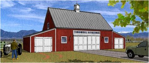 Barn Plans, Country Garage Plans and Workshop Plans