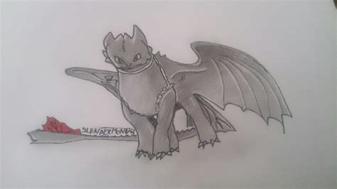 Toothless! I wanted to draw the cutest dragon ever! | Fandom