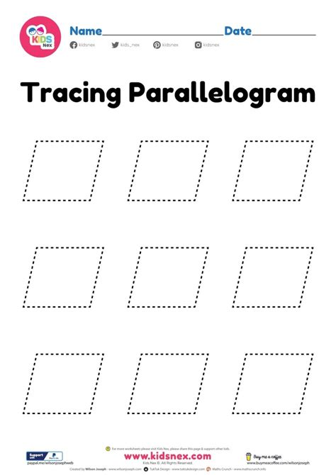 Parallelogram Shapes For Kids