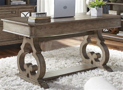 Simply Elegant Heathered Taupe Writing Desk from Liberty | Coleman Furniture)