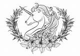 Beautiful Unicorn Coloring Pages & coloring book sketch template