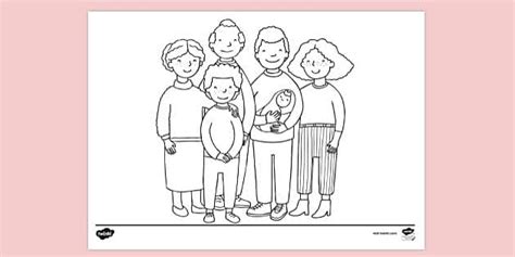 Family colouring pages | Twinkl (teacher made) - Twinkl