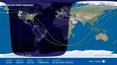 International Space Station Tracking Map [Live!] - Our Planet