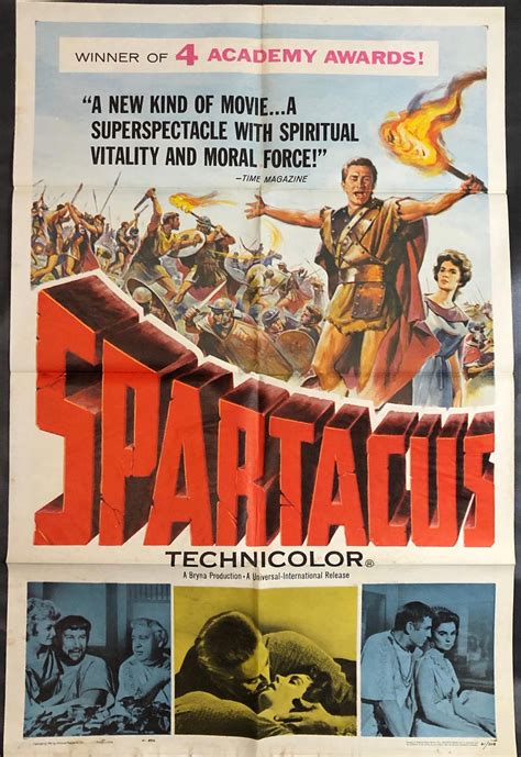 Spartacus. Original Movie Poster. by Stanley Kubrick (director ...