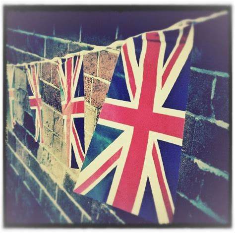 5x5 Vintage British Bunting Flag Tea Party Grunge by MyRedBrolly ...