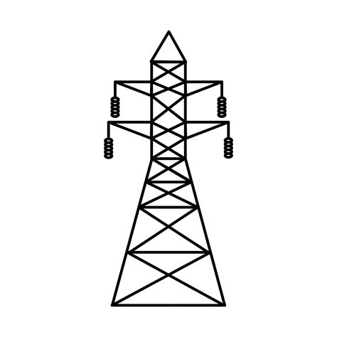 Premium Vector | Supports of the highvoltage power grid Vector ...