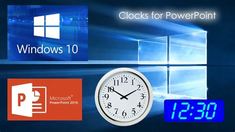 How to display a clock in PowerPoint - YouTube