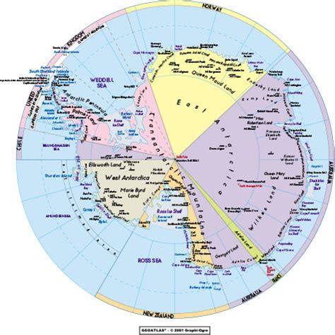 Antarctica Political Map