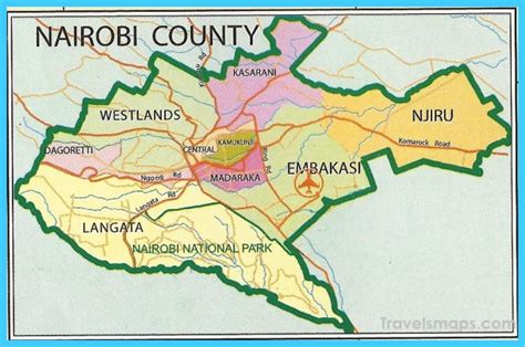 Map of Nairobi - TravelsMaps.Com