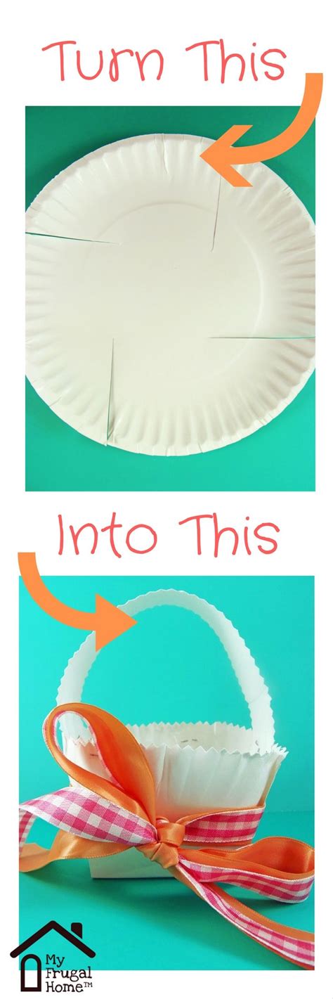 How to Make a Paper Plate Easter Basket | Easter basket crafts, Paper easter basket, Easter kids