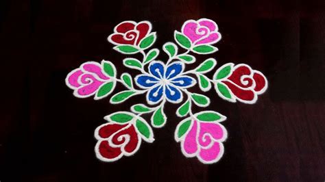 Best Free Flowers Rangoli Dot Images | Best Flower Site