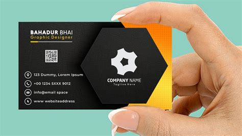 How To Make BusinessCard Design In Corel DRAW | Visiting Card Design Tutorial In Urdu Hindi ...