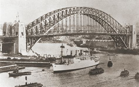 Sydney Harbour Bridge, Sydney Drawing by Vintage Design Pics - Fine Art America