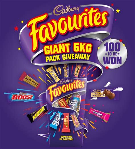 Cadbury Favourites Competition: Win 1 of 100 giant 5kg Cadbury ...