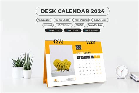 Desk Calendar 2024 (2712722), desk calendar - okgo.net