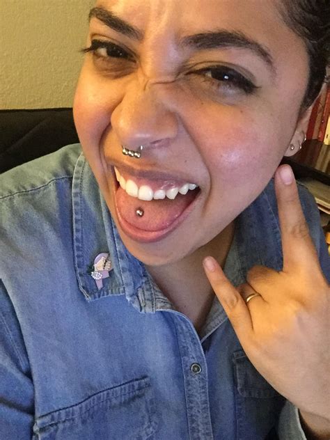 New tongue piercing! Done by Marilyn at HTC Uptown, PHX, AZ. : r/piercing