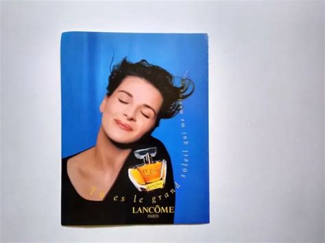LANCOME POEME JULIETTE Binoche perfume ad cutting clipping France $3.99 - PicClick