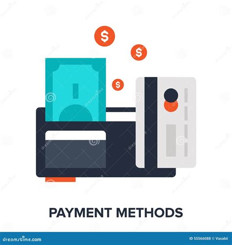 Payment methods stock vector. Image of business, location - 55566088